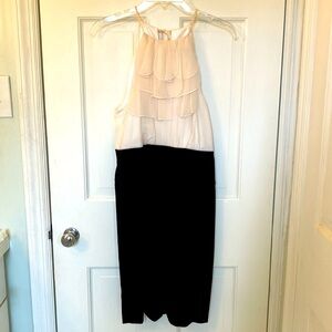 BCBG MAXAZRIA Silk Halter Top Mini Dress